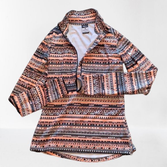 NWOT Women NIKE PRO 3/4 Zip Dri-Fit training pullover Top - Picture 1 of 3